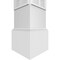 Ekena Millwork Craftsman Classic Square Non-Tapered Koroluck Fretwork Column w/ Mission Capital & Mission Base CC1208ENKORMIMI - alternate 2